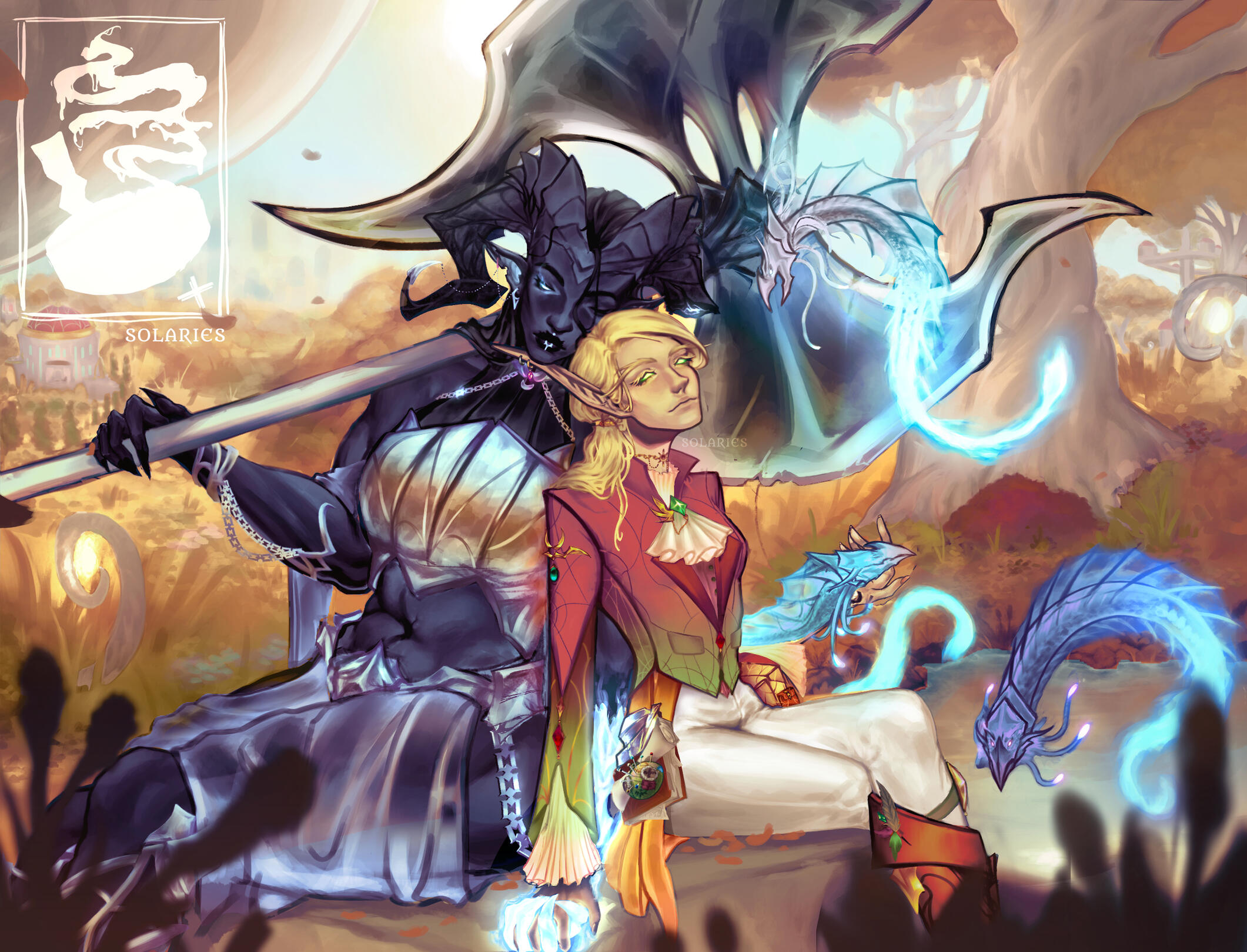 Aurett & Elyris | Free Illustration