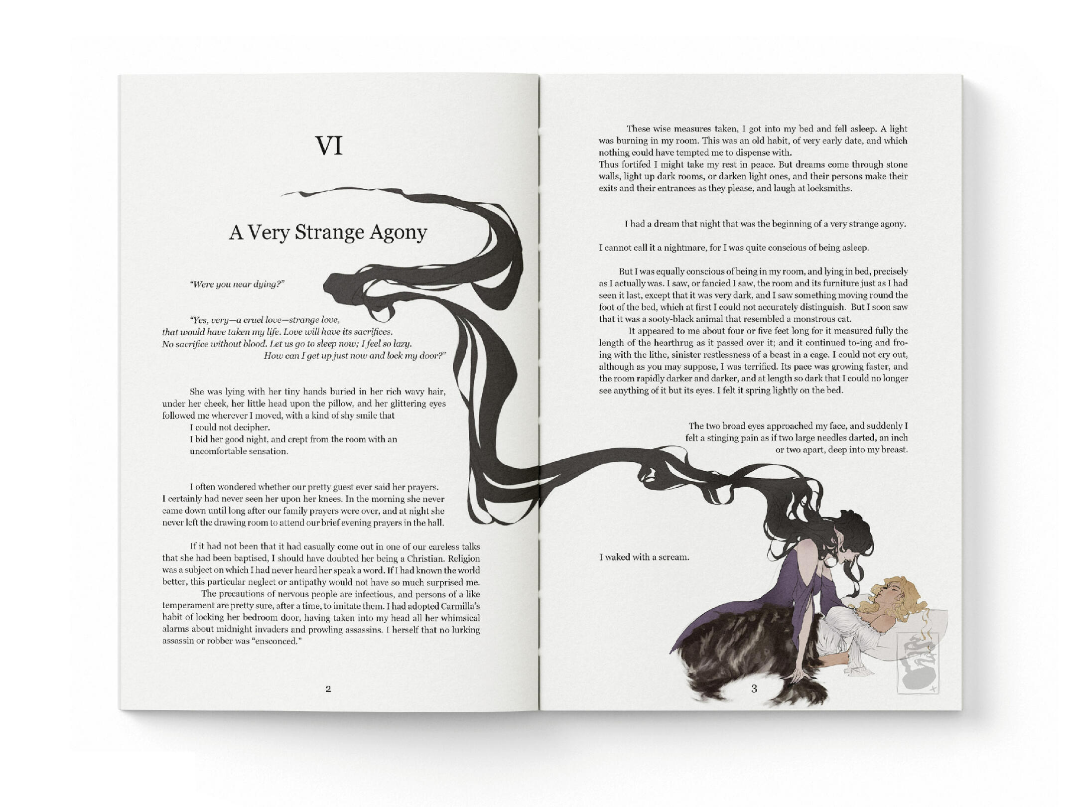 Carmilla (1872) Re-imagination | Book Illustration
