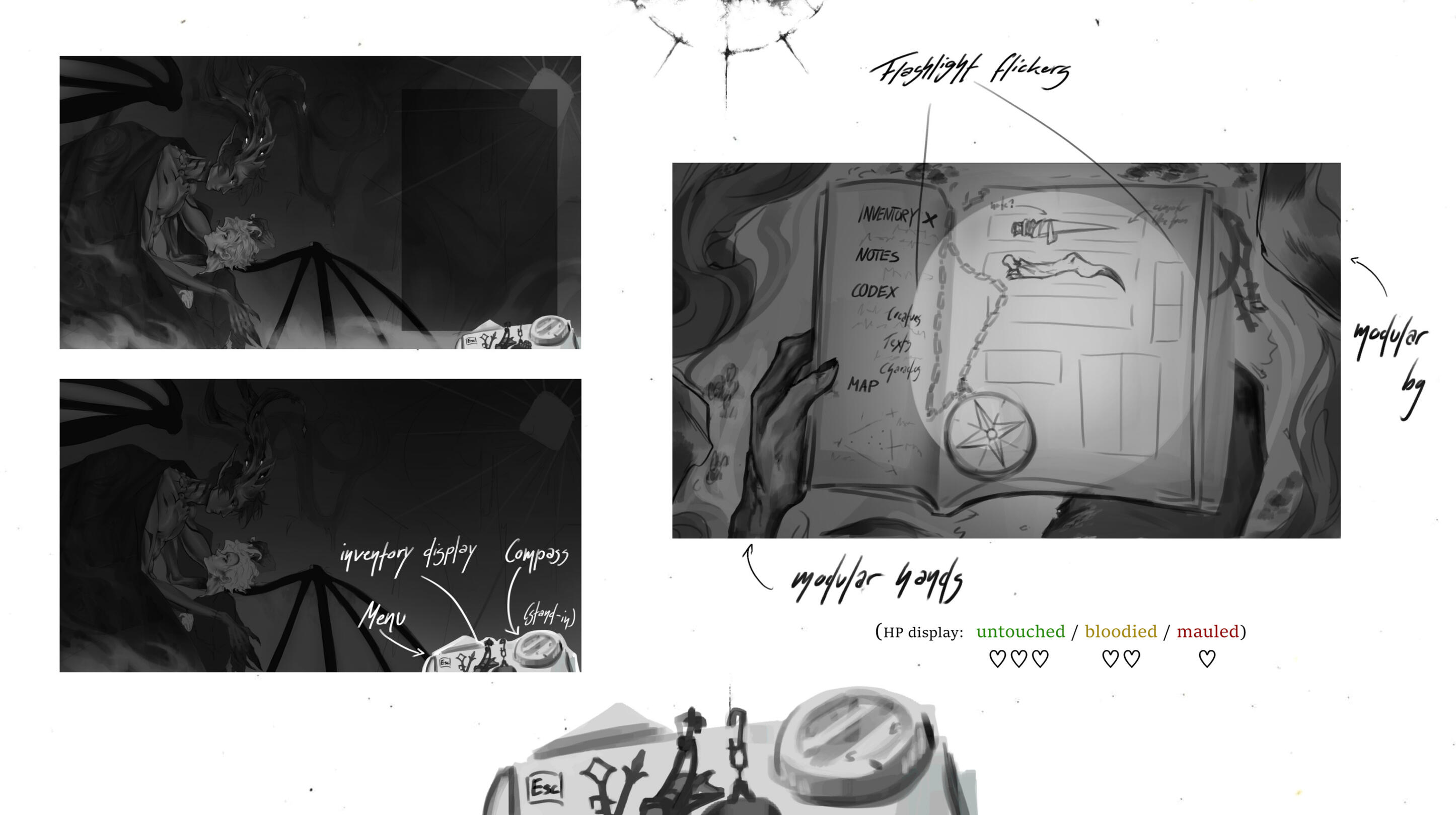 HB Game UI Layout | Art Book Concept